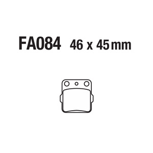 Plaquettes de frein à disque pour <span class=keywords><strong>moto</strong></span> FA084 CRF TRX KX YFM 250 300 <span class=keywords><strong>660</strong></span> - Product Image 2