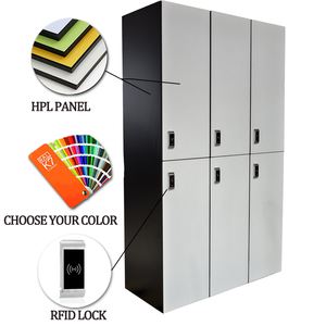 Fumeihua tùy chỉnh <span class=keywords><strong>2</strong></span> <span class=keywords><strong>Tier</strong></span> 4 cột <span class=keywords><strong>HPL</strong></span> <span class=keywords><strong>Locker</strong></span> cho lưu trữ lớn và RFID <span class=keywords><strong>Locker</strong></span> - Product Image 2