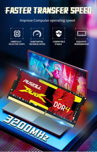 PUSKILL último juego de alta resistencia Popular PUSKILL memoria DDR4 Laptop memoria 8GB 16GB 32GB 2666Mhz 3200Mhz DDR4 Ram - Product Image 5