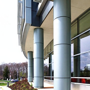ACEBOND Métal Rideau <span class=keywords><strong>Mur</strong></span> Colonne Panneau Revêtement Aluminium Moderne Alliage D'aluminium Hôtel Colonne Couverture 2.5mm - Product Image 3
