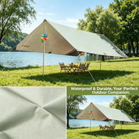 Tente de camping extérieure pour chien, abri pour animaux de compagnie avec porte zippée et fenêtre en maille, haute sécurité