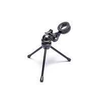 AT2020USB + Microphone à condensateur filaire pour podcasting Support de micro de table Équipement de studio d'enregistrement pour chanter en direct