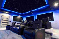 Panneaux de plafond pour home cinéma 2025, finition étoiles, lumières à fibres optiques avec effet RVB, fonction USB, design de plafond étoilé standard