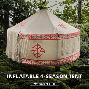 Tende da Campeggio Gonfiabili Impermeabili Kazache a Doppio Strato per Quattro Stagioni, Stile Retrò, per Trekking e Outdoor - Product Image 1
