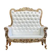 Canapé de mariage pour les mariés, fauteuil royal à dossier haut, ensemble de chaises trône, canapé de banquet moderne et vintage, nouvelle arrivée, élégant, en métal