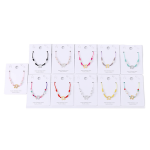 Bracciale in Acciaio Inossidabile con Perle e Cristalli PULSERA Set di Gioielli alla Moda con Perline 12 Pezzi Charm Colorati Fatti a Mano per Donne - Product Image 2