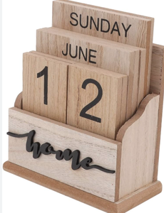 Wooden <b>Calendar</b> Blocks (<b>Perpetual</b> / Reusable) - Product Image 3