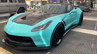 Nouveau kit carrosserie en fibre de carbone pour Corvette C7 2013- avec spoiler avant, diffuseur arrière, couvercle de spoiler et pare-chocs