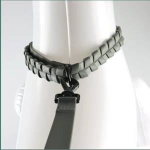 Correa para Perro Personalizada 2026, Recubierta de PVC Trenzado, Collares de <span class=keywords><strong>TPU</strong></span> Impermeables con Hebilla de Aleación de Zinc - Product Image 2