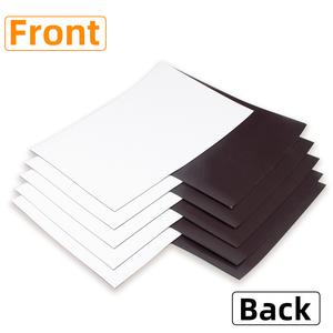 Chất lượng cao giá thấp đẳng hướng hoặc anisotropy mềm A4 kích thước cao su nam châm tấm từ tính với màu trắng tự dính băng ủng hộ - Product Image 2