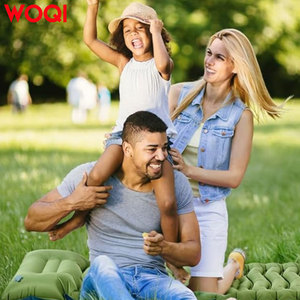 Materassino da campeggio WOQI spesso con cuscino, materassino autogonfiabile con pompa a pedale integrata per escursionismo, backpacking, tenda da viaggio - Product Image 5