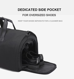 New Trendy Portable Large Suit <strong>Bag</strong> with Zipper Closure Shoulder <strong>Carrier</strong> <strong>for</strong> Clothes Hanging <strong>Storage</strong> Travel Duffel <strong>Bags</strong> - Product Image 6