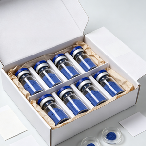 โรงงานผลิตผงคอปเปอร์เปปไทด์ GHK-CU ความบริสุทธิ์สูง 99.9% สีฟ้า คุณภาพสูง รองรับการจัดส่งรวดเร็ว - Product Image 1