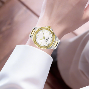 Montre de luxe pour femmes, mouvement à quartz, cadran serti de diamants, résistance à l'eau 100 ATM, montres à quartz élégantes pour femmes - Product Image 4