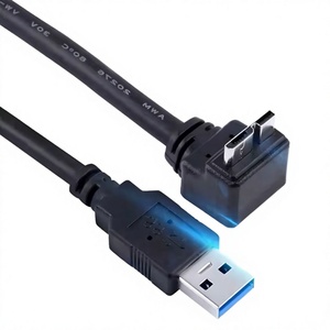 สาย USB 3.0 แบบตัวผู้ A ต่อตัวผู้ Micro B พร้อมสกรูล็อค ป้องกันการรบกวนด้วยสายถัก สำหรับคอมพิวเตอร์และอุปกรณ์กล้อง - Product Image 1
