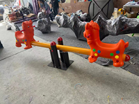 Balançoire de haute qualité pour enfants en forme de cheval avec siège en plastique équipement de terrain de jeu extérieur