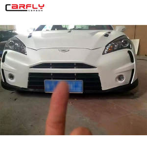 Piezas de automóviles <span class=keywords><strong>Carfly</strong></span> para 2008-2012 Hyundai Genesis Couple V-Style Hood FRP fibra de vidrio - Product Image 4