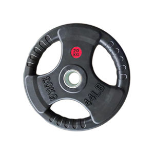 Disques de <span class=keywords><strong>musculation</strong></span> à trois poignées 5lb - 55lb, accessoires de <span class=keywords><strong>musculation</strong></span>, plaques de <span class=keywords><strong>poids</strong></span> en fonte de fer avec revêtement en caoutchouc noir - Product Image 4