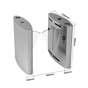 Promotion : Portillon pivotant à barrière rabattable pour entrée scolaire, temps de réaction de 0,2s, haute sécurité - Product Image 2