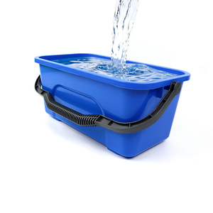 Cubo de limpieza de ventanas <span class=keywords><strong>comercial</strong></span> de 12L de alta resistencia con mango ergonómico, ideal para edificios altos, de plástico duradero, capacidad de carga industrial de 40 kg - Product Image 5
