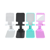 Support de téléphone portable et tablette universel rotatif à 360 degrés en plastique pour bureau, pliable, pour TikTok, diffusion en direct rapide, 4,7 à 10 pouces