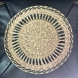 Vente en gros d'assiettes rondes en jonc de mer faites à la main en osier pour la décoration de table de style floral pour la décoration de mariage du Vietnam en rotin - Product Image 2