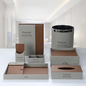 Set di accessori in pelle per 5 stelle su misura per <span class=keywords><strong>Hotel</strong></span> SPA di lusso - Product Image 1