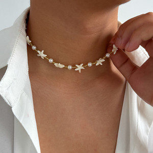 <span class=keywords><strong>Collar</strong></span> de <span class=keywords><strong>Perlas</strong></span> con Estrella de Mar Estilo Bohemio para <span class=keywords><strong>Hombre</strong></span>, Collares de Estilo Hip-hop, Joyería - Product Image 5