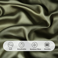 Parure de lit de luxe en bambou naturel, douce et rafraîchissante, 300 fils, kit quatre pièces pour mariage, chambre à coucher, certifiée OEKO-TEX