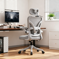 Chaise de bureau ergonomique en maille, chaise de bureau pivotante à dossier haut réglable pour la maison ou le bureau, chaise de bureau pour ordinateur