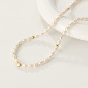 Nagosa joyería hecha a mano para mujer 18K oro vermeil 925 plata esterlina corte rojo Cora perla collares con cuentas - Product Image 1