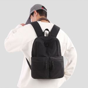 Unisex <b>Backpacks</b> Waterproof Bagpack Bags <b>Simple</b> Plain Color <b>Backpack</b> for Daily Sports Travel - Product Image 4