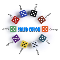 Dés hexagonaux multicolores en plastique de 16 mm, écologiques, lot de 7 pour jeux de société et de table