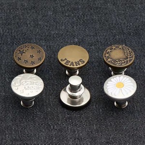 Bouton-pression métallique rond de 17 mm sans nickel, style classique, pour attaches de vêtements - Product Image 2