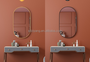 Elegant <strong>Vintage</strong> 50*70cm Decorative <strong>Mirror</strong> Glass Aluminum Alloy Frame Wholesale Classic Runway Explosion-proof <strong>for</strong> Wall - Product Image 4
