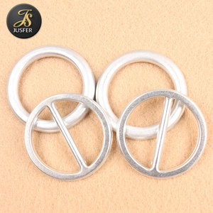 Thắt Lưng Bọc Vải Hình Tròn Khóa Trống Thắt Lưng Cho Hàng May Mặc Bằng Nhôm, Mặt Sau Bằng Sắt Tùy Chỉnh Không Chứa Niken 1000 Chiếc - Product Image 1