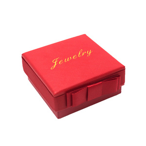 Caja de Regalo Vintage con Tapa Dorada en Relieve, Diseño Cielo y Tierra, 7*7 cm, Lazo Lateral, Cinta de Mariposa, Caja para Joyería, Pendientes, Anillos, Navidad - Product Image 3