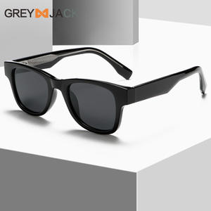 Lunettes de soleil unisexes K053 noires avec monture en alliage de cuivre TR, verres TAC, protection UV400, type 3, pare-soleil - Product Image 2