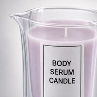 Bougie de massage au sérum corporel FTQS, bougie en verre à la cire de lavande, aromathérapie, OEM, marque privée, longue durée, cadeau