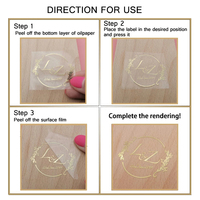 Autocollant de transfert de tasse DTF avec feuille UV personnalisée étiquettes d'autocollants de transfert de logo personnalisé DTF UV de luxe pour l'emballage