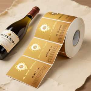 Adesivi Personalizzati Stampati su Carta Patinata per Imballaggio, Stampa di Etichette Adesive in Rotolo - Product Image 1