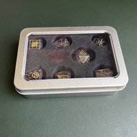 Boîte de rangement pour dés en cuir PU, emballage en papier, boîte à dés D&D