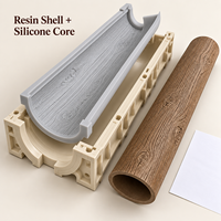 Moule en résine Tietuo + noyau en silicone pour colonne décorative en bois PU C295-G5 – Construction durable, compatible petites séries