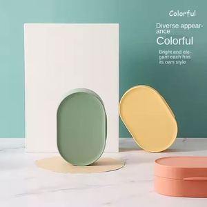 Travel Modern <b>Sealed</b> Drain Household Round Plastic Soap Rack with Lid Storage Box for Bathrooms & Hotels - Product Image 2