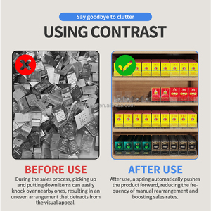 Système de gestion intelligent des produits <span class=keywords><strong>électronique</strong></span>s en acrylique, système de poussoir à ressort pour étagères à tabac avec glissières fluides pour marchandises - Product Image 6