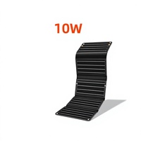Panneau solaire portable Hongji 10W à 5 volets, chargeur de téléphone USB Type-C, source d'alimentation d'urgence pour le camping en plein air, pliable