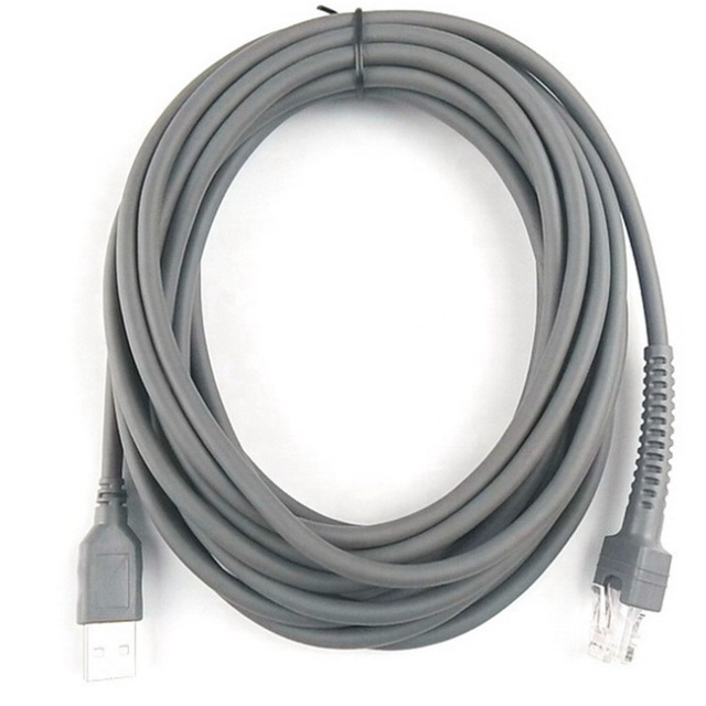 USB to RJ50 Laser Barcode Scanner Data Cable