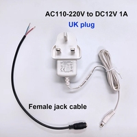 Adaptateur secteur AC 110V 220V vers DC 12V 1A avec câble jack femelle