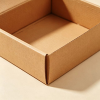 Boîtes en carton ondulé kraft recyclé pliables personnalisées de petite taille pour vêtements, cadeaux, montres