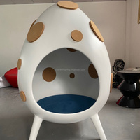 Nouvelles Innovations 2025 : Chaise d'appoint de loisirs créative et personnalisée en PRV, en forme d'œuf creux, pour aires de jeux pour enfants